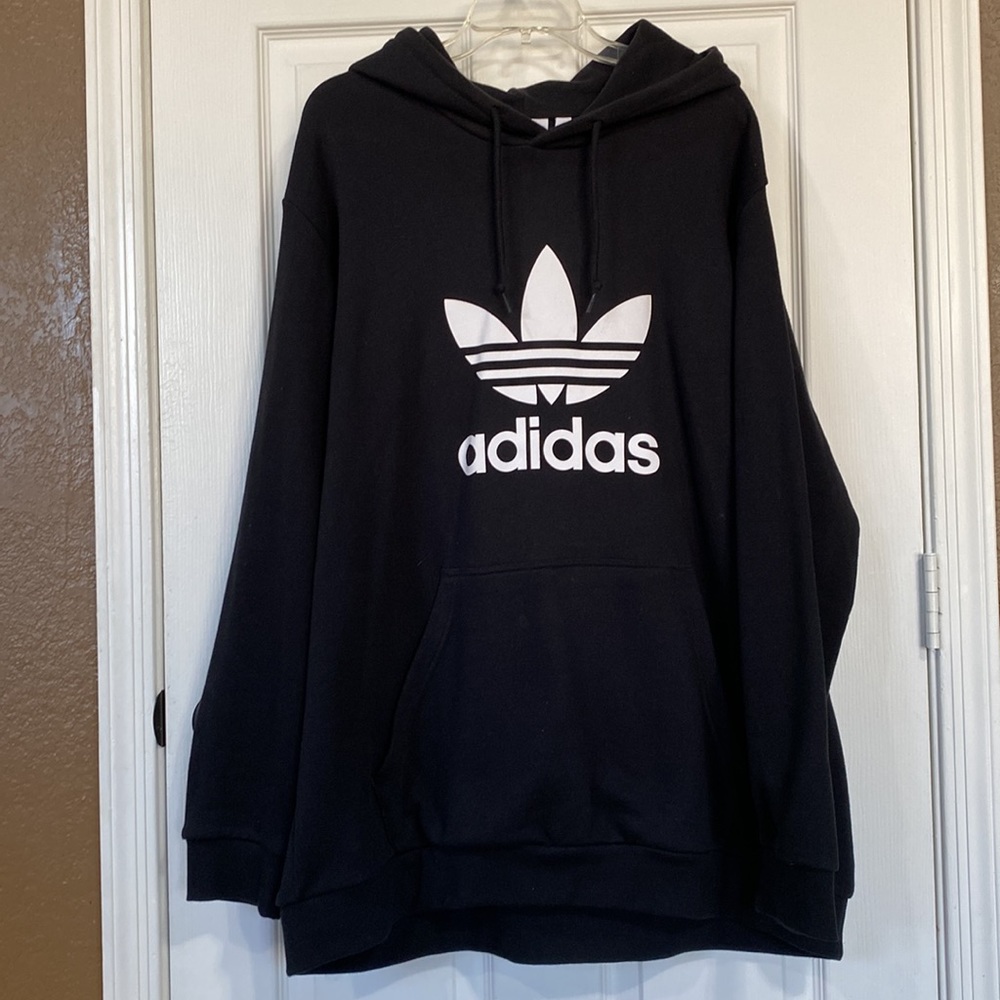Adidas black hoodie sweater XXL